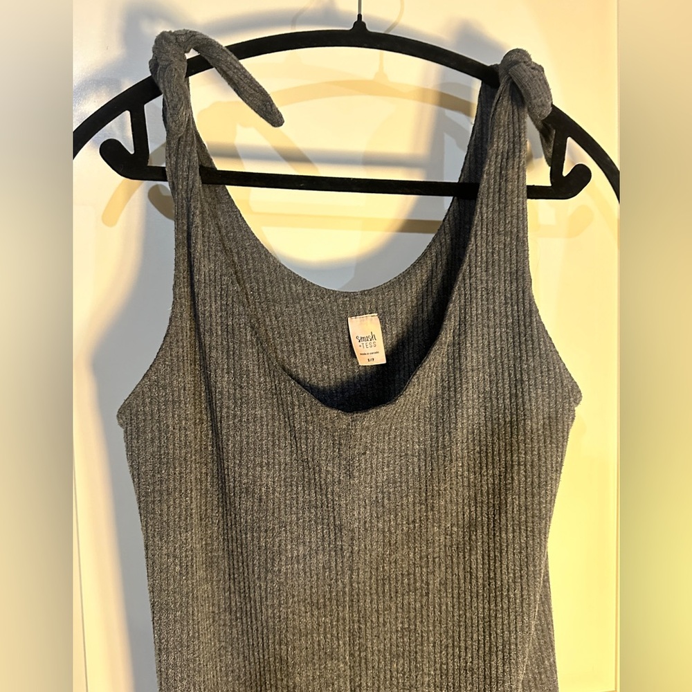 Gray Sleeveless Jumpsuit